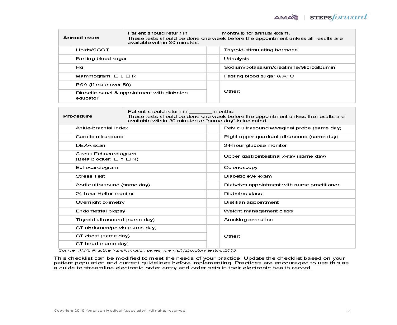 Physical Exam Medicare Annual Wellness Visit Template 2019