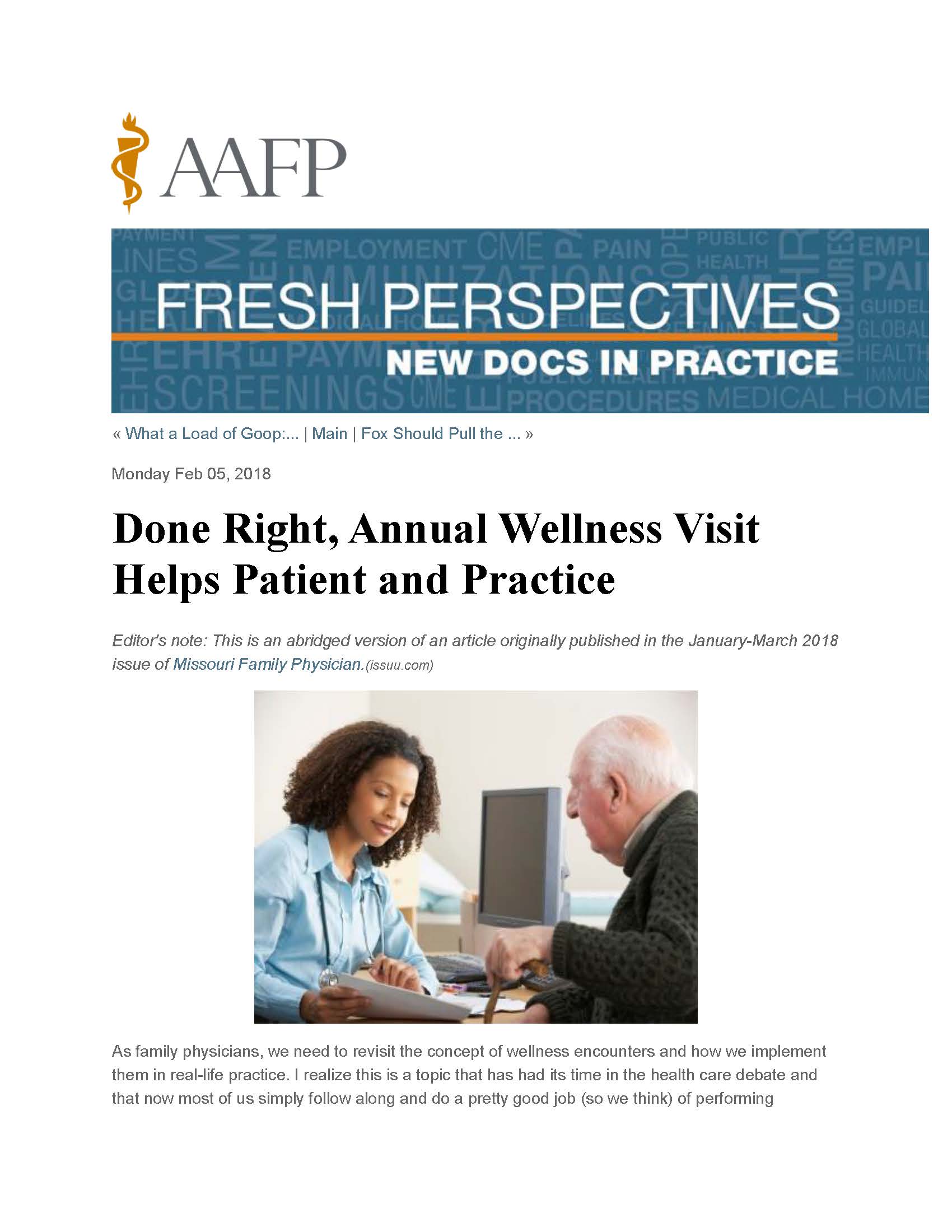 AAFP Fresh Perspectives