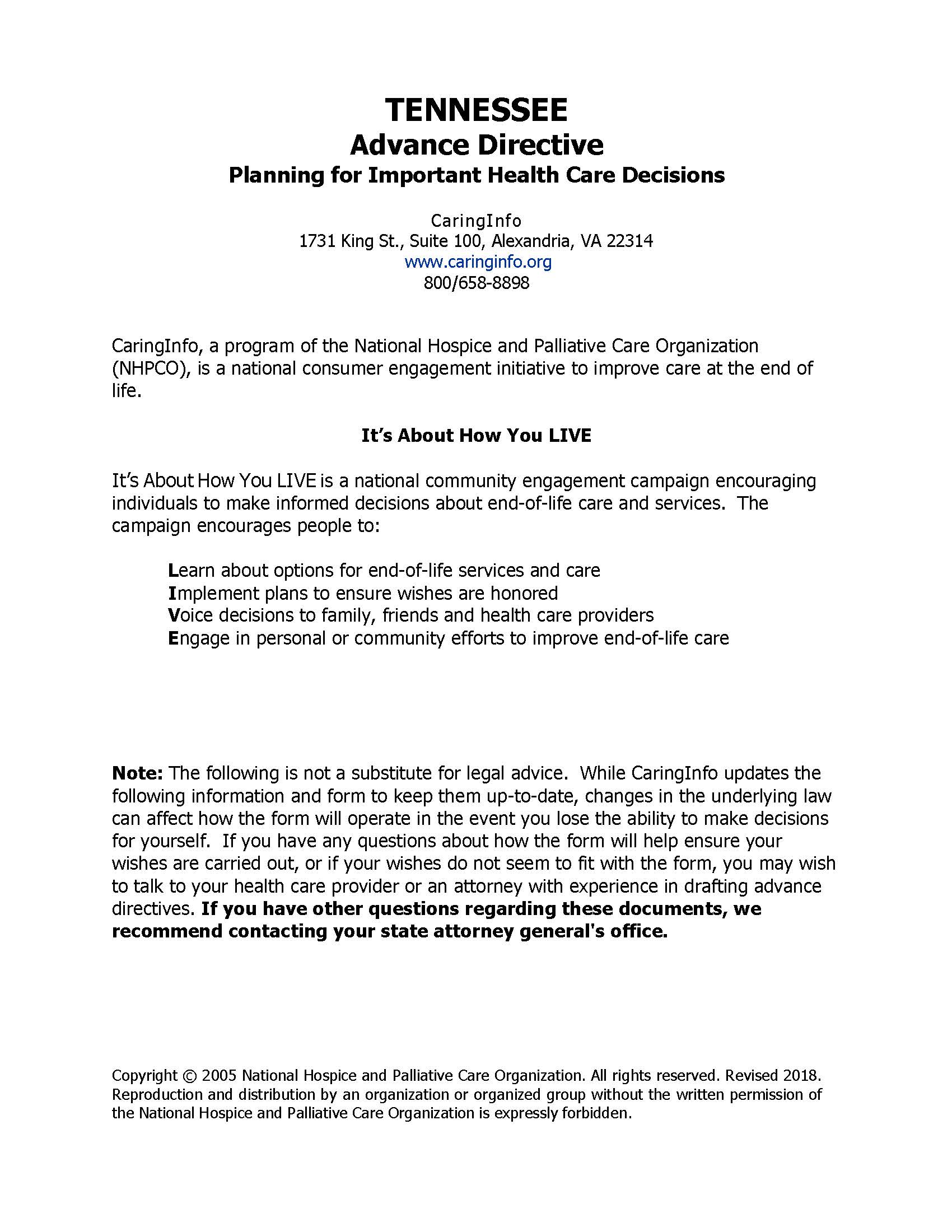 Pages from 43. TN Advance Directive for Healthcare